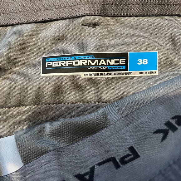 Roundtree & Yorke Performance Work Play Men's Shorts 38 Gray EUC - Picture 4 of 9